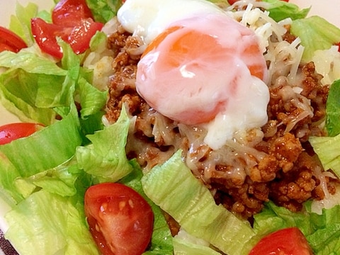 家にあるもので簡単タコライス♪